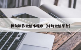 孝感桦甸制作微信小程序（桦甸微信平台）